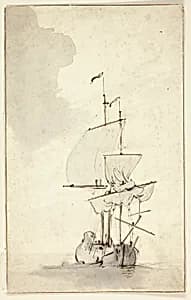 A Brig by Willem van de Velde, II