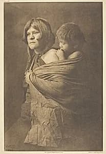 A Hopi Mother by Edward S. Curtis