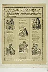 A Humorous Calavera by José Guadalupe Posada