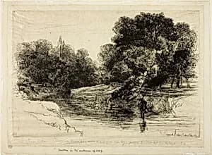 A River in Ireland by Francis Seymour Haden