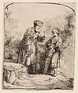 Abraham and Isaac by Rembrandt van Rijn
