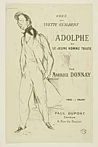 Adolphe—The Sad Young Man by Henri de Toulouse-Lautrec