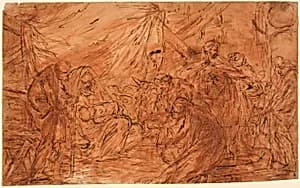 Adoration of the Magi by Pupil of François Boucher