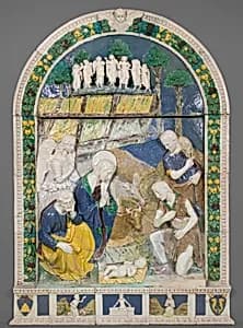 Adoration of the Shepherds by Benedetto Buglioni