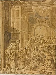 Adoration of the Shepherds by Style of Johann von Aachen