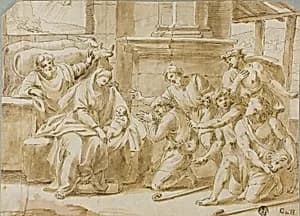 Adoration of the Shepherds by Nicolas Poussin