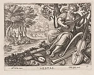 Aestas, from Four Seasons by Philips Galle