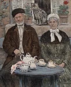 Afternoon Tea by Jean-François Rafaëlli