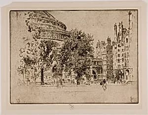 Albert Hall, London by Joseph Pennell