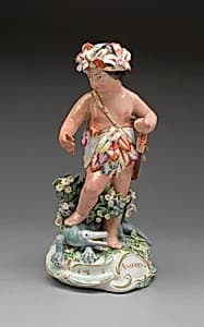 Allegorical Figure of America by Derby Porcelain Manufactory