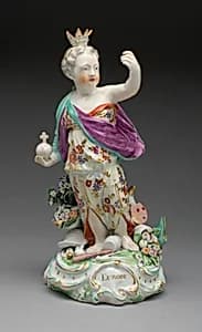 Allegorical Figure of Europe by Derby Porcelain Manufactory