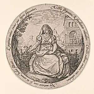 Allegory of Prudence by Hendrick Goltzius