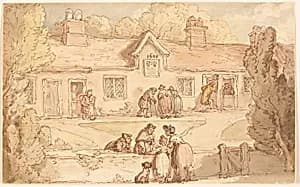 Alms House of Tottenham by Thomas Rowlandson