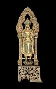 Altarpiece with Crowned Buddha by Unknown