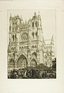 Amiens Cathedral by Louis Auguste Lepère