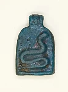 Amulet of a Serpent on a Stela by Ancient Egyptian