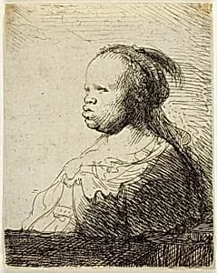 An African Woman by Rembrandt van Rijn