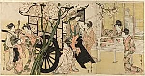 An Imperial Carriage by Kitagawa Utamaro