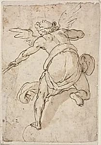 Angel Holding a Trumpet by Federico Zuccaro