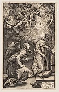 Annunciation by Israël Crispin