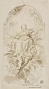 Assumption of the Virgin by Domenico Piola