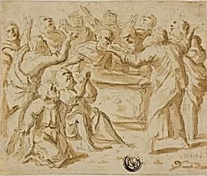Assumption of the Virgin: Lower Half by Marcantonio Bassetti
