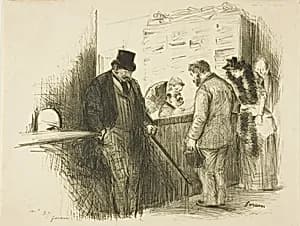 At the Bailiff's by Jean Louis Forain