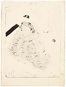 At the Concert by Henri de Toulouse-Lautrec