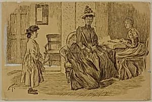 At the Employment Office by Charles Samuel Keene
