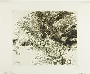 At the Well by Louis Auguste Lepère