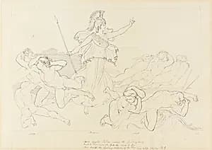 Athena and the Winds by John Flaxman