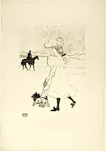 Au Bois by Henri de Toulouse-Lautrec