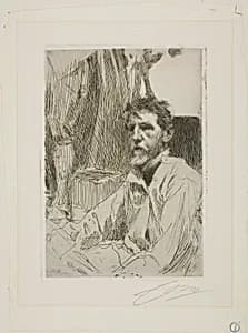 August Saint Gaudens I by Anders Zorn