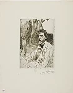 August Saint Gaudens I by Anders Zorn