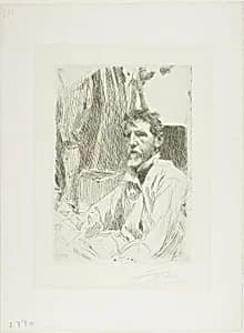 August Saint Gaudens I by Anders Zorn
