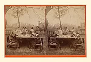 Aunt Hannah's quilting party by Unknown