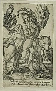 Avarice, from the Vices by Heinrich Aldegrever