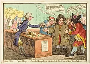 Bank-Notes, Paper-Money by James Gillray