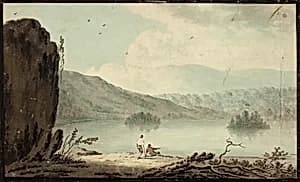 Barzon's Wake Lake, Lancashire by Sir M. Fleming