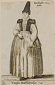 Basel Woman by Wenceslaus Hollar