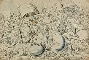 Battle before Troy by Luca Penni
