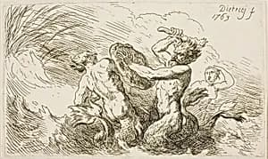 Battle of the Tritons by Christian Wilhelm Ernst Dietrich