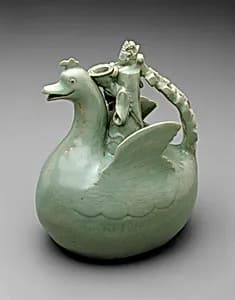 Bird Shaped Ewer with Daoist Priest by Unknown