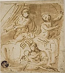 Birth of Alexander by Polidoro da Caravaggio