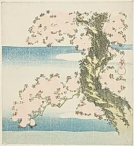 Blooming Cherry by Utagawa Hiroshige II (Shigenobu)
