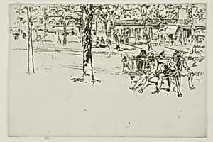Boulevard Poissonière, Paris by James McNeill Whistler
