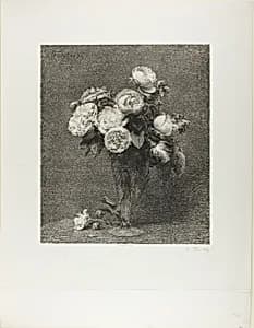 Bouquet of Roses by Henri Fantin-Latour