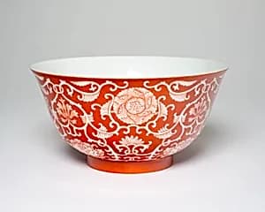 Bowl with Floral Scrolls by Unknown
