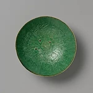 Bowl with Green Glaze by Unknown