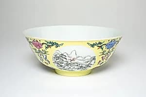 Bowl with Mountainous Landscapes by Unknown